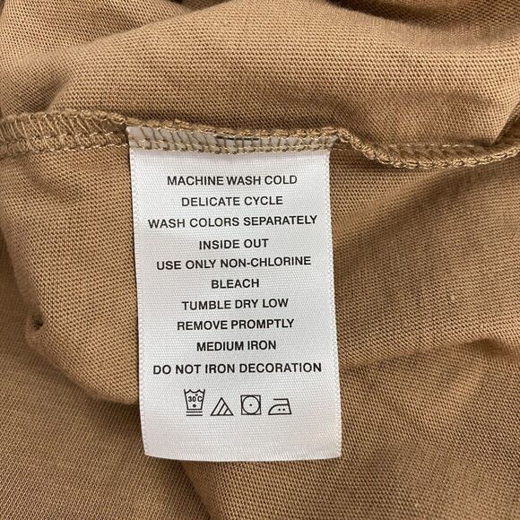 Denim 24/7 Top Womens 4x Brown Sequin Knit Shirt Cold Shoulder Office Casual - Picture 12 of 14